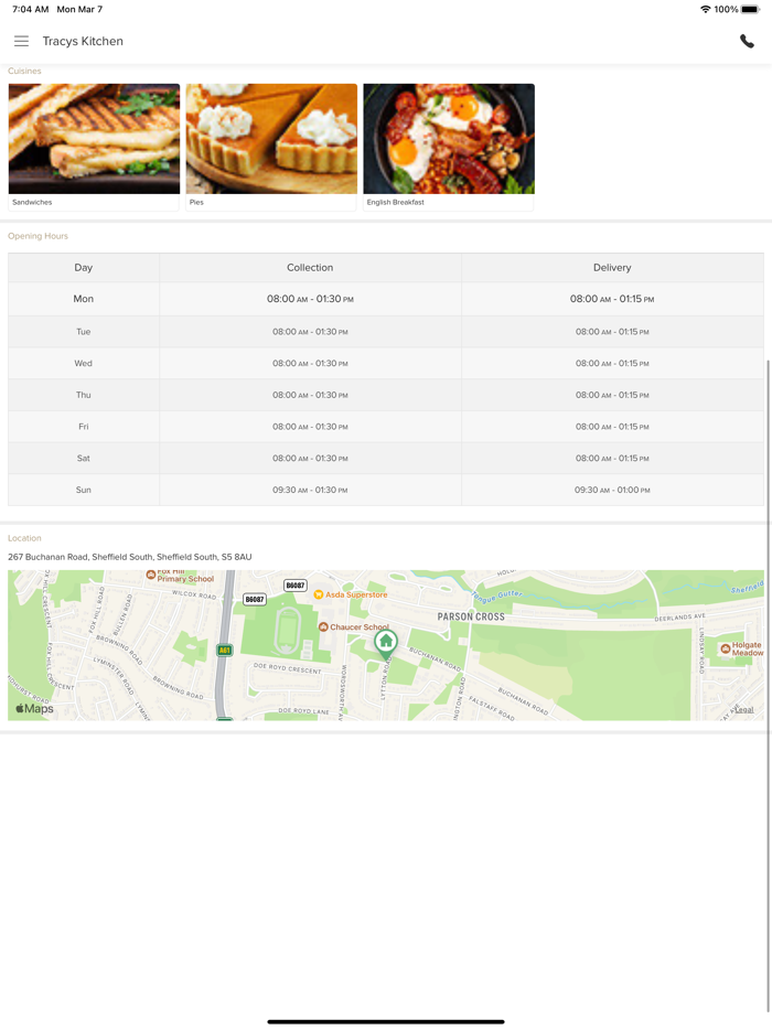 Tracys Kitchen Sheffield South