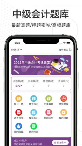 Game screenshot 中级会计题库2022-中级会计职称题库 mod apk