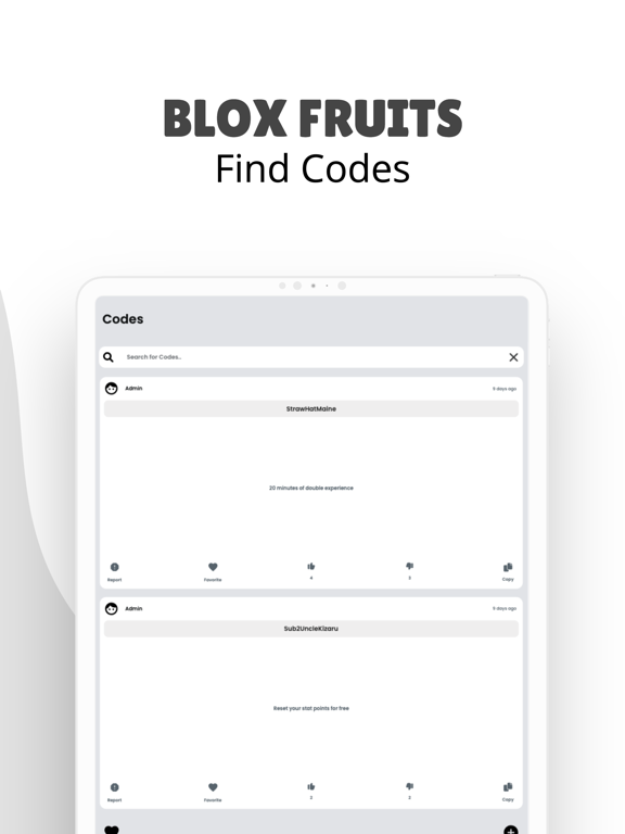 Codes For Blox Fruits, Apps