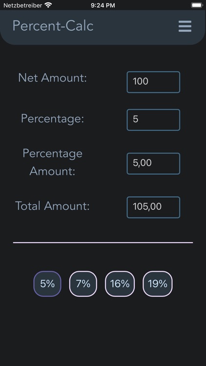 Pro Percent Calculator