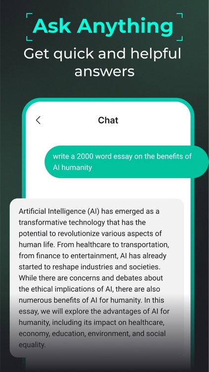 Ask Anything: AI Chatbot Open