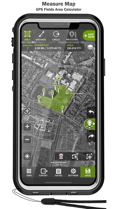 Measure Map GPS Field Screenshots