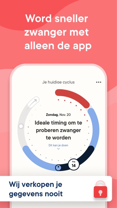 Clue Menstruatie Kalender iPhone app afbeelding 3