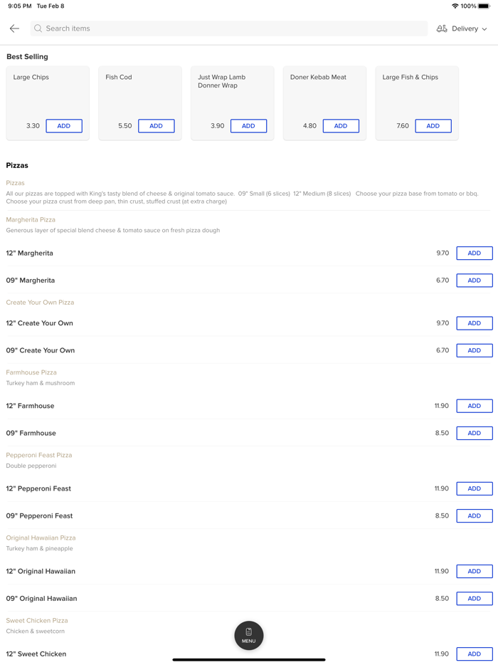 Kings Pizza  Fish Bar