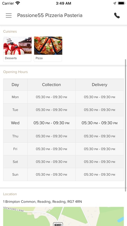 Passione55 Pizzeria Pasteria screenshot-3