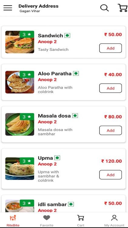 Rite Bite Home Food Delivery screenshot-3