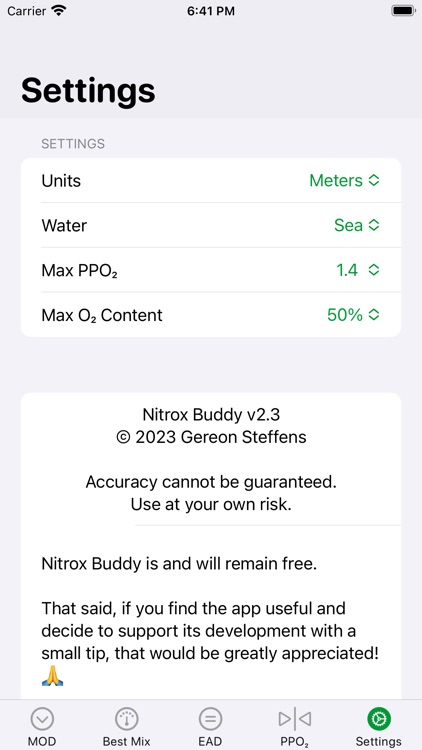 Nitrox Buddy screenshot-4