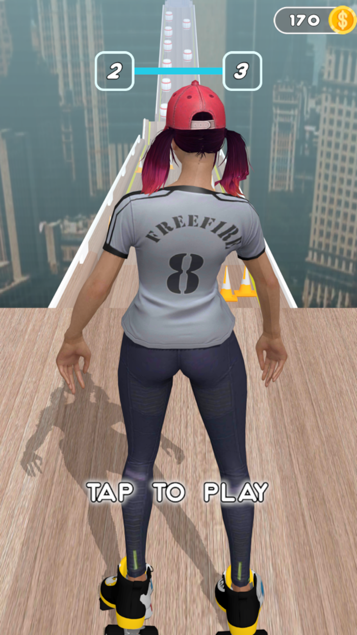 Ragdoll Downhill race