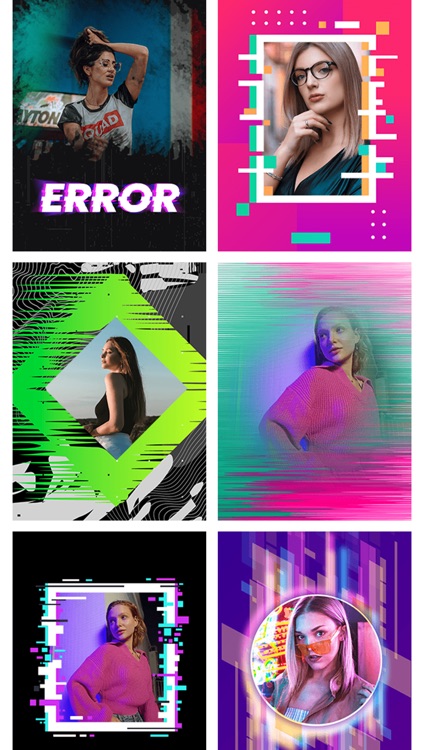 Glitch Photo Frames & Effects screenshot-5