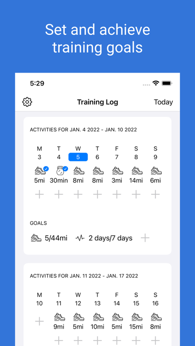 Training Plan: Fitness tracker screenshot 2