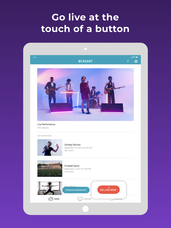 Broadcaster from BoxCast