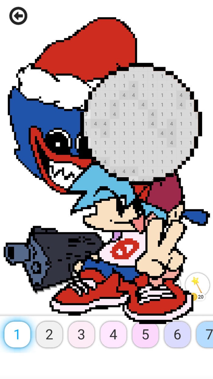 Pixel Poppy  Color by Number