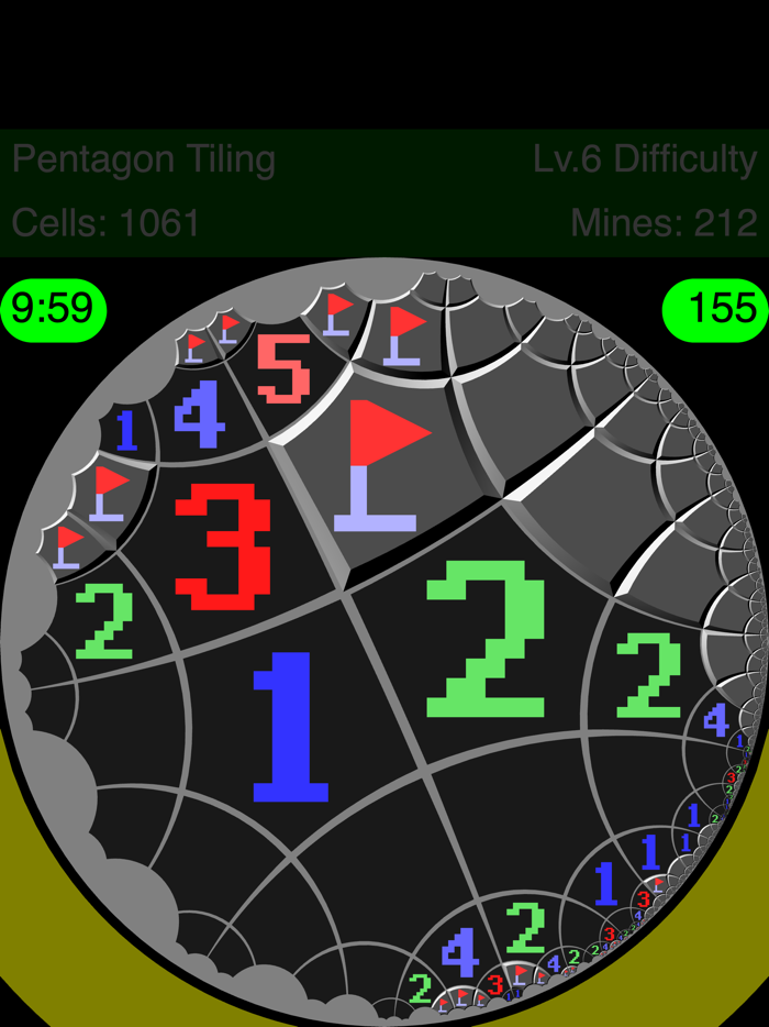 Warped Mines Minesweeper Game