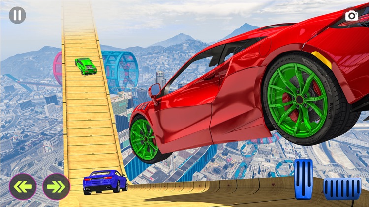 Crazy Car Stunt Sky Ramp Game