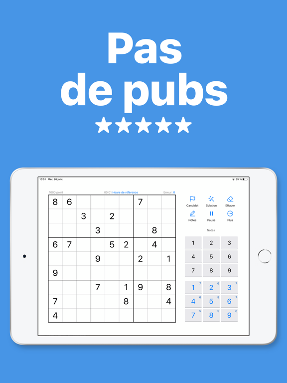 Télécharger Sudoku Sudoku sans pub pour iPhone / iPad sur l