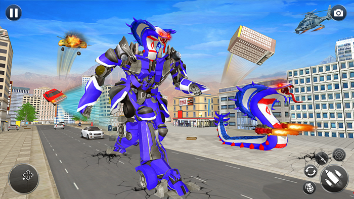 Snake Robot Car Transform Game