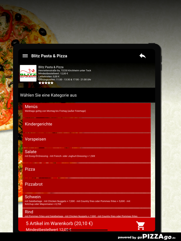 Blitz Pasta - Pizza Kirchheim screenshot 8