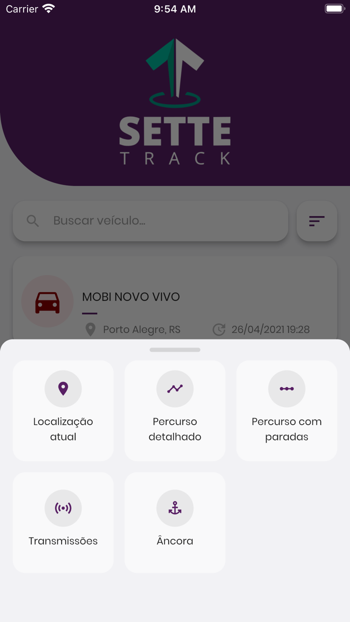 Sette Track Rastre. Veicular