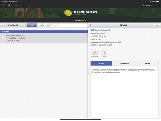 AeriesCon Spring 2023 screenshot 3