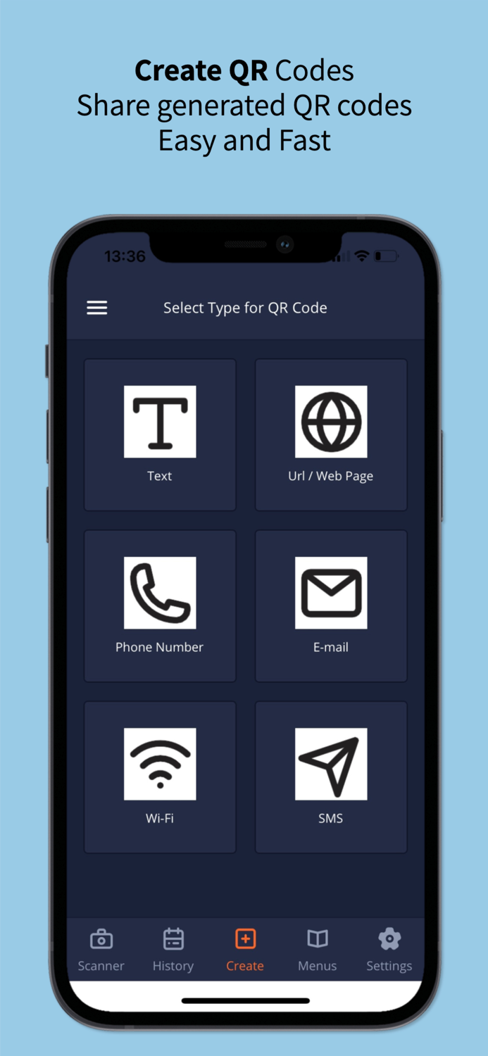 QR Menu Barcode Maker Creator