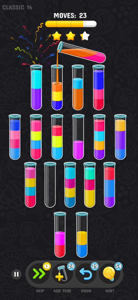 Cheats for Color Water Sort 3D: Puzzle