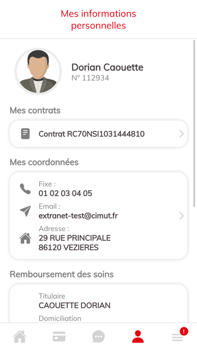 Espace adhérent MBA Mutuelle screenshot 4