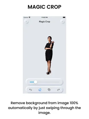 Captura de Pantalla 6 MagicCrop : Background Eraser iphone