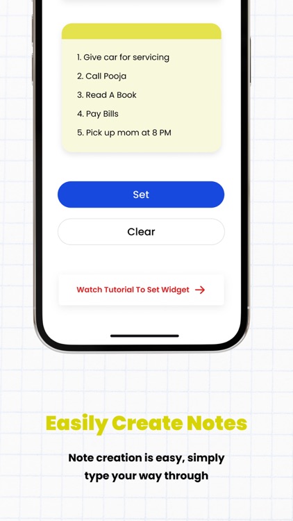 Simple Sticky Notes on Widgets