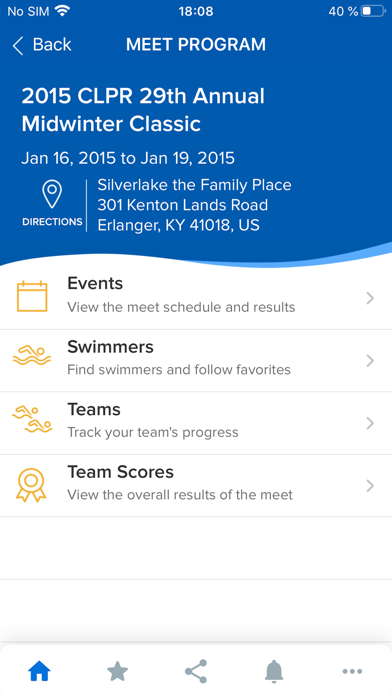 Meet Mobile: Swim screenshot1