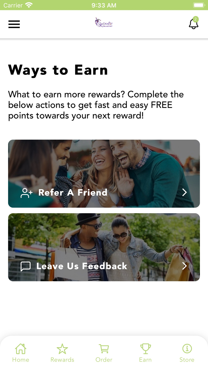 Quixotic Bakery Rewards