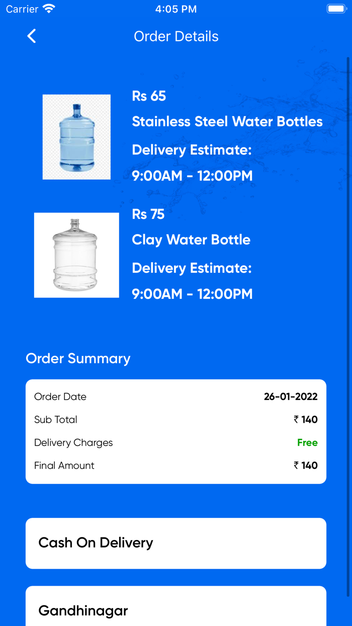 Bribbble Water Suppliers
