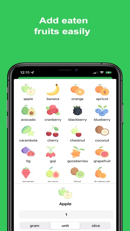 Fruitic: fruits intake tracker