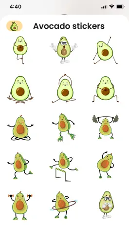 Game screenshot Avocado Stickers! mod apk