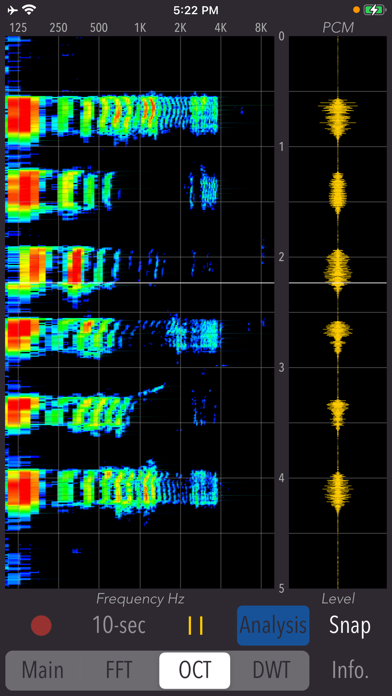 Wavelet Voice Sonogram screenshot1