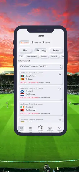 Game screenshot Icon sportz Live Score & News hack