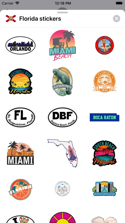 Florida emoji - USA stickers