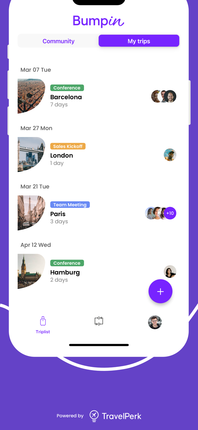 BumpIn - Share travel plans