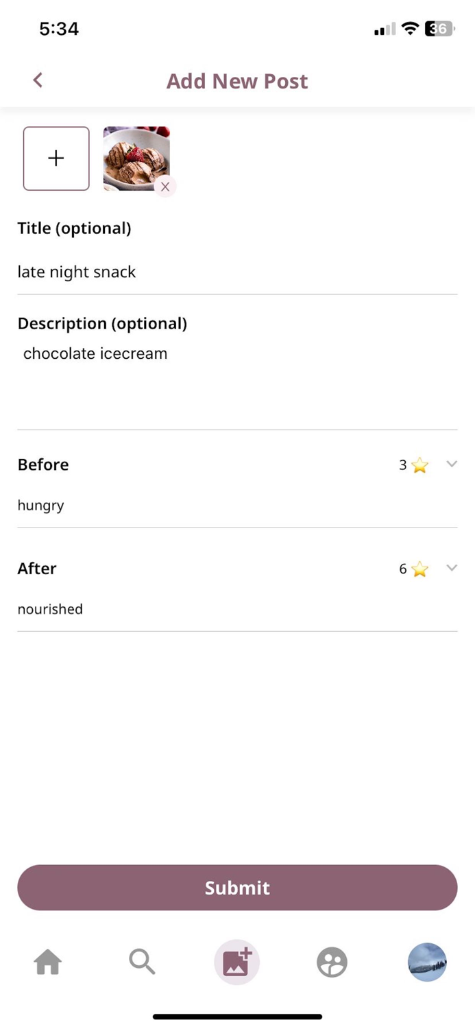 daily munch- food diary