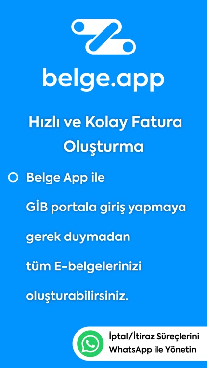 Belge App - E-Arşiv Portal