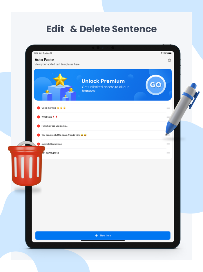 Auto Paste - Keyboard