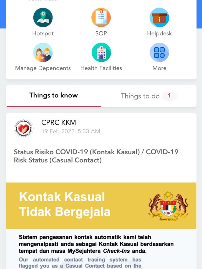 How to check vaccine type in mysejahtera