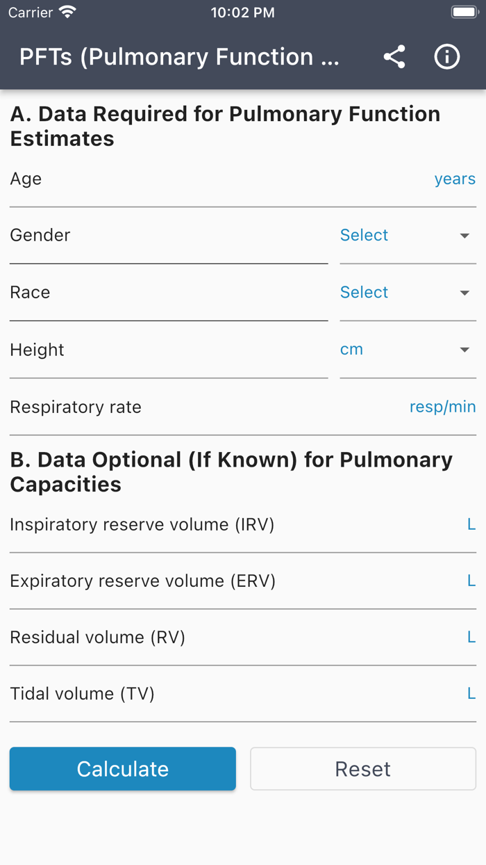 Pulmonary Function Tests PFTs