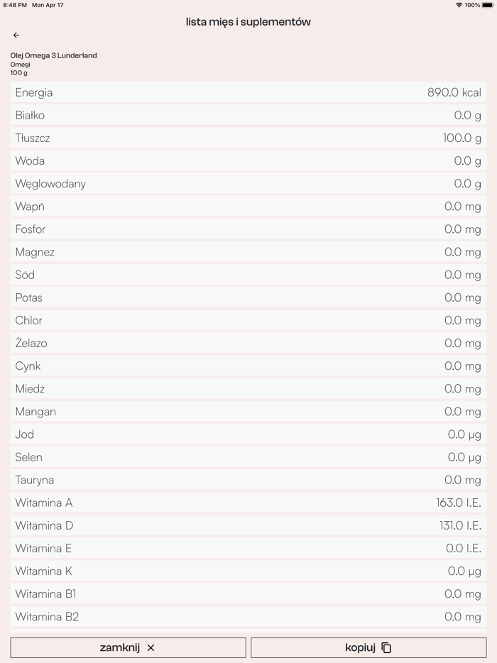 BARFny Kalkulator Kot