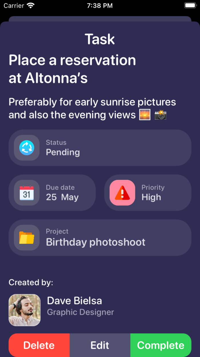Tasks To do list  planner