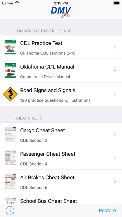 Oklahoma CDL Test Prep