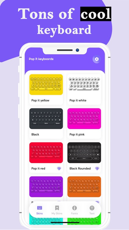 Pop It Fidget Keyboard & Fonts screenshot-2
