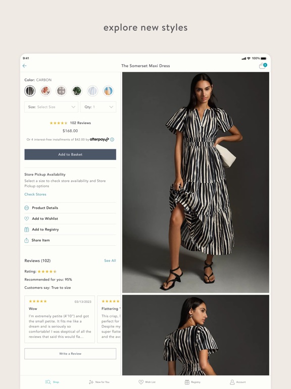 Anthropologie screenshot 4