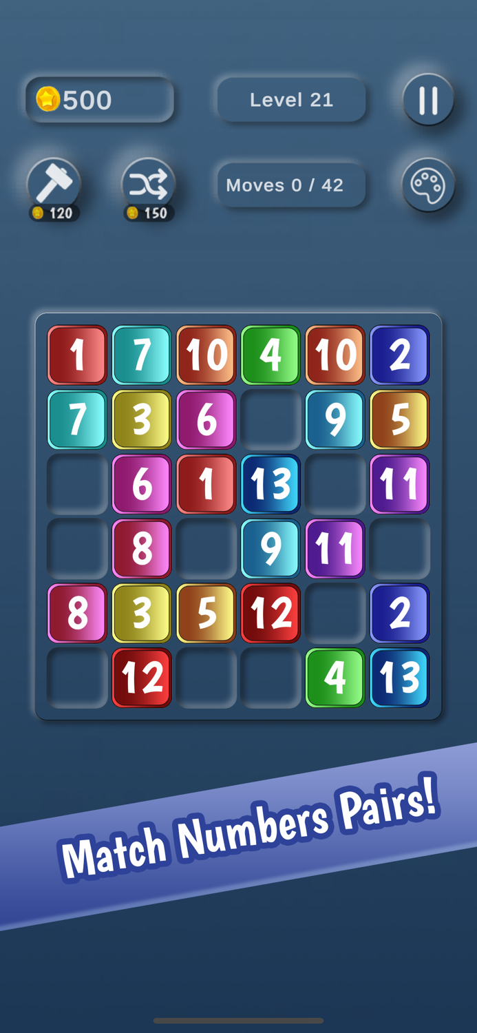 Numbers Match  Crash