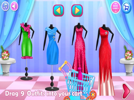 Shopping mall & dress up game screenshot 2