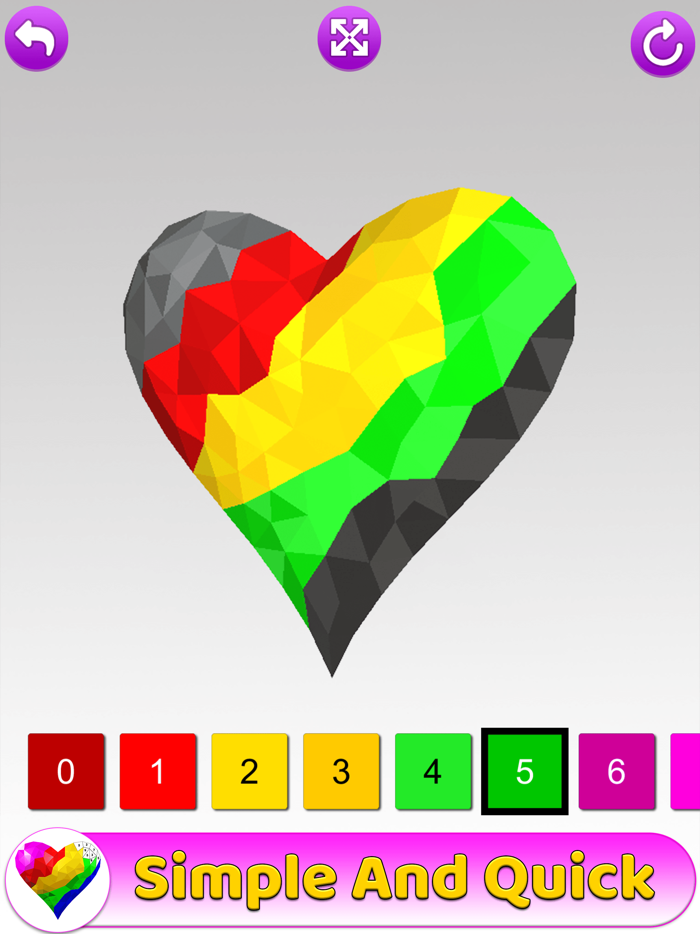 Poly Art 3D - Color by Number